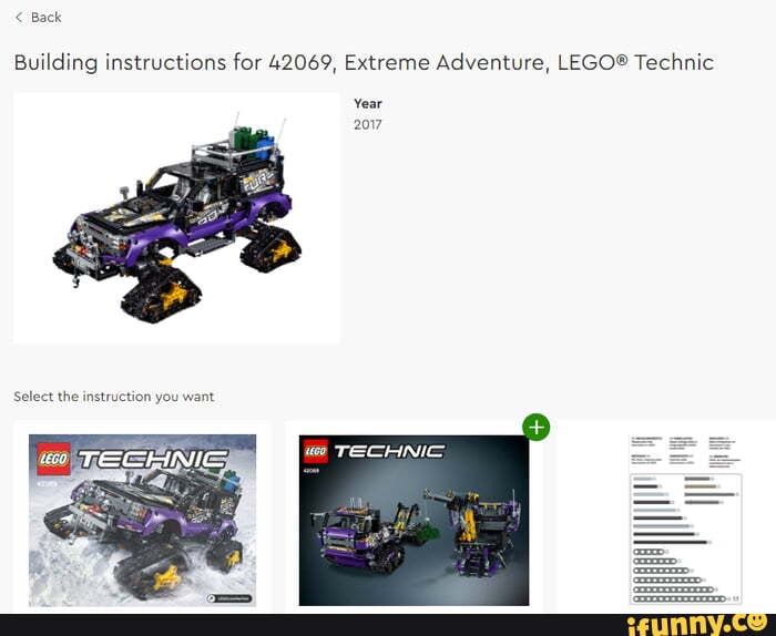 Lego best sale 42069 instructions