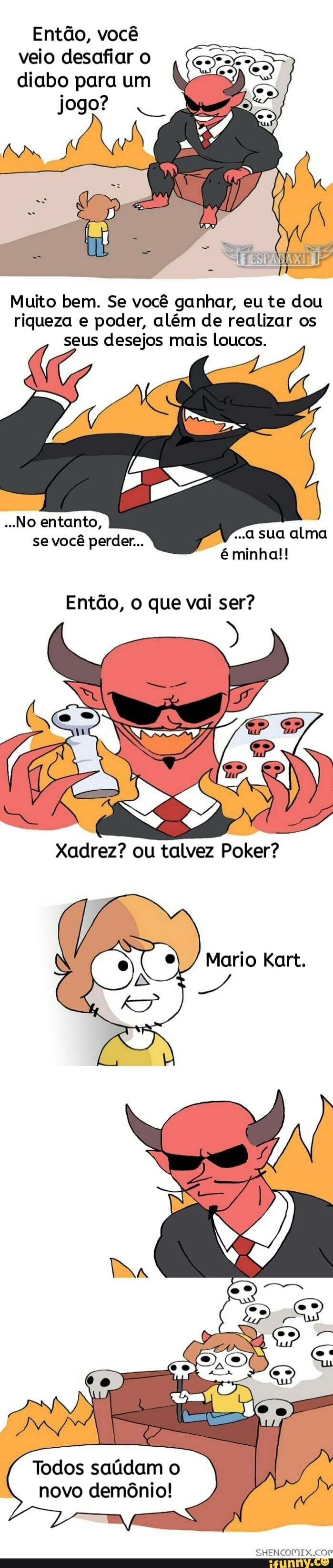 Jogando XADREZ contra o DIABO! 