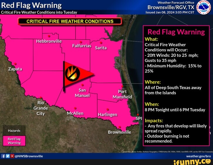 Red Flag Warning Critical Fire Weather Conditions into Tuesday CRITICAL