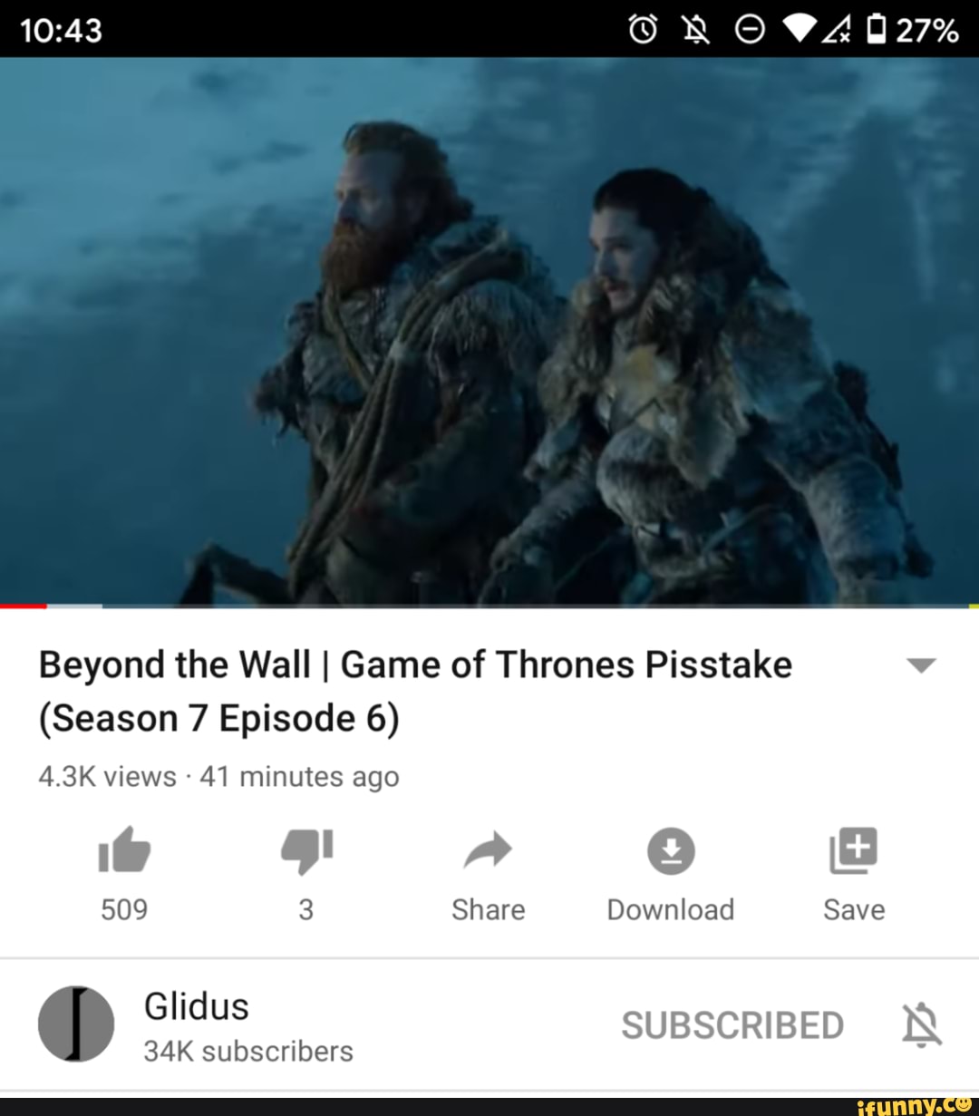 Game of Thrones' memes episode 6 'Beyond the Wall