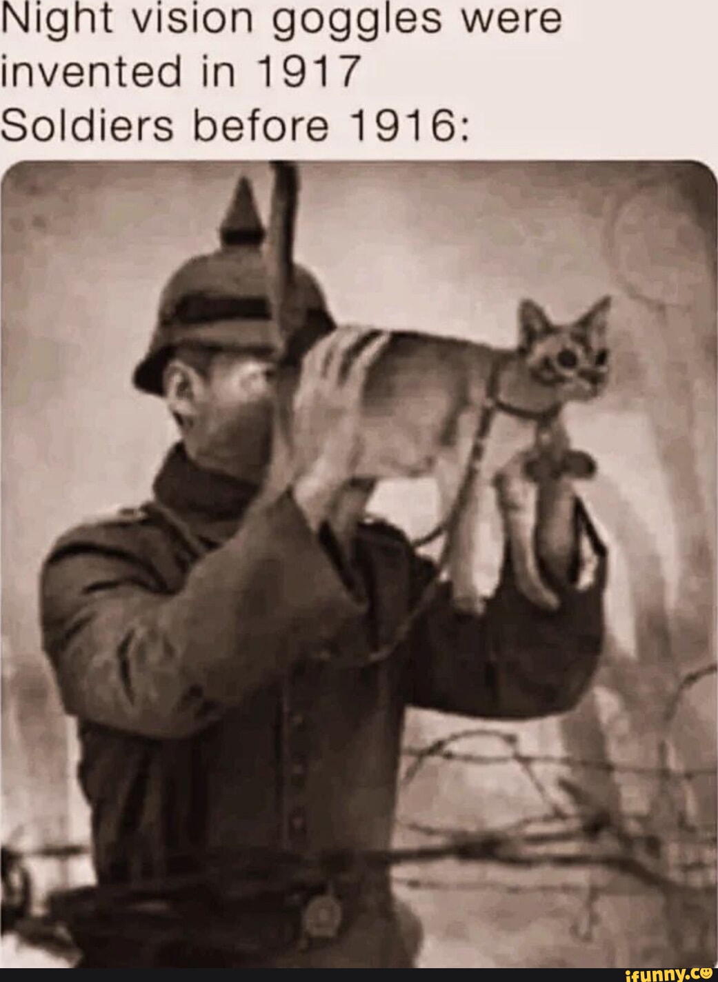 Night vision goggles were invented in 1917 soldiers before 1916: Ge