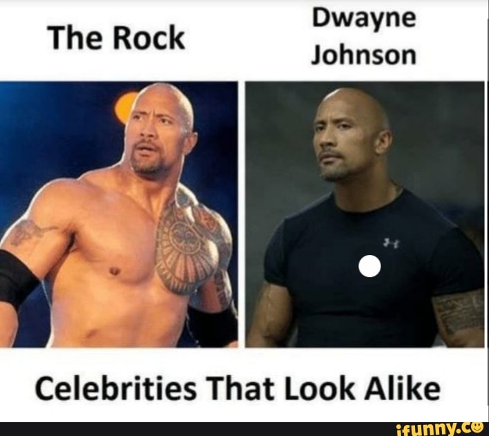 The Rock e Dwayne Johnson são gêmeos. Tipo se você não soubesse - iFunny  Brazil