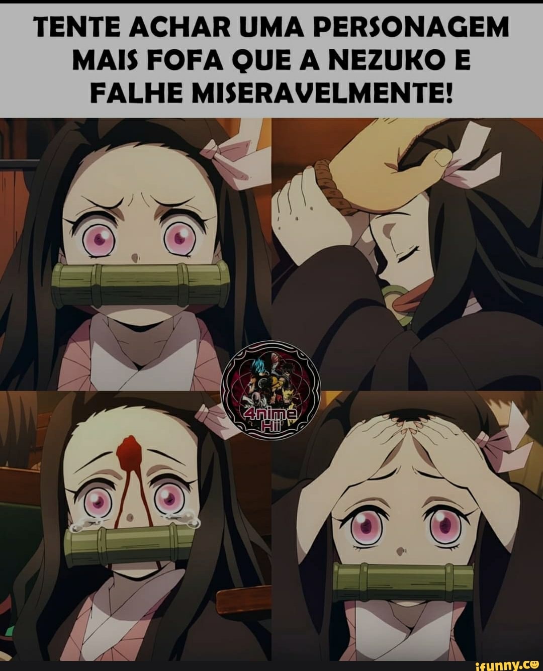 TENTE ACHAR UMA PERSONAGEM MAIS FOFA QUE A NEZUKO E FALHE MISERAVELMENTE! -  iFunny Brazil