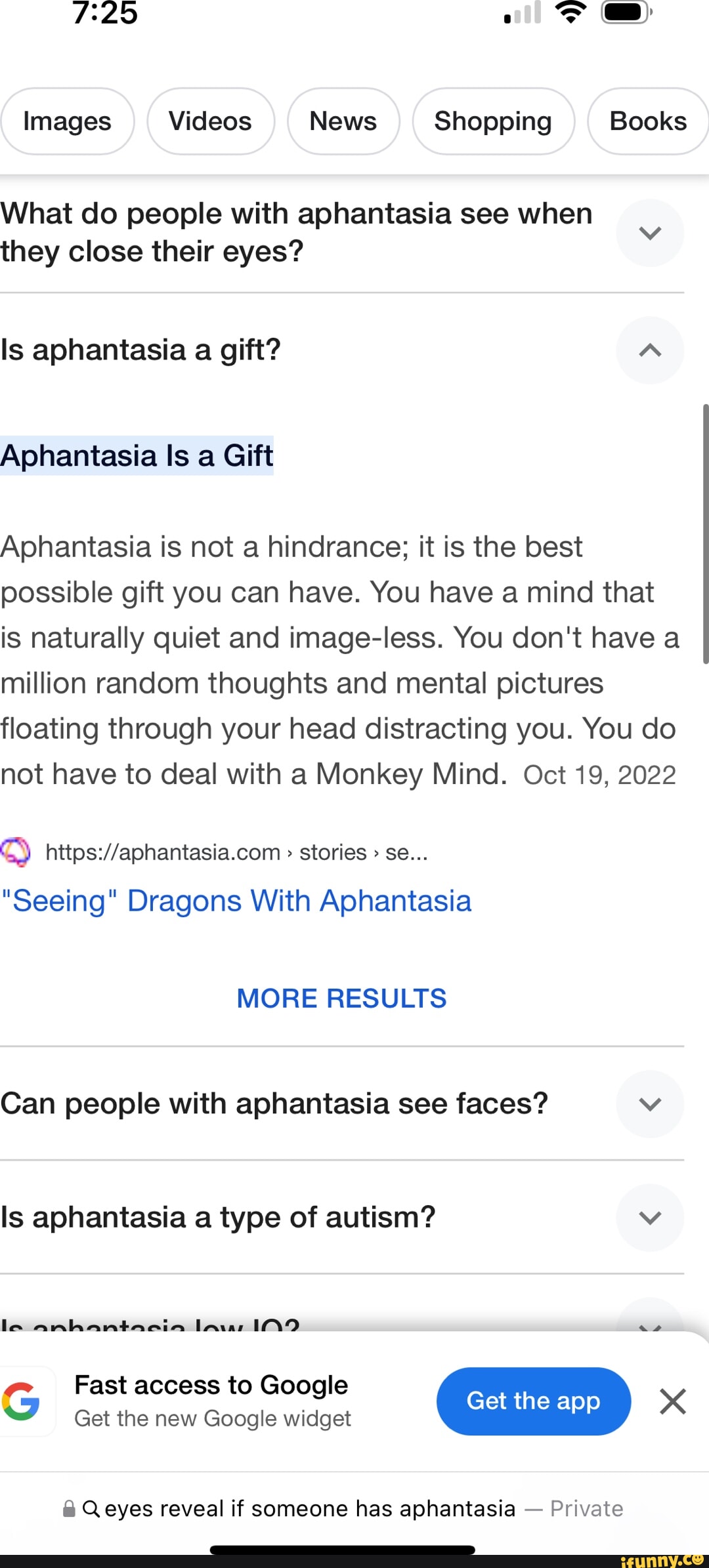 Seeing Dragons With Aphantasia