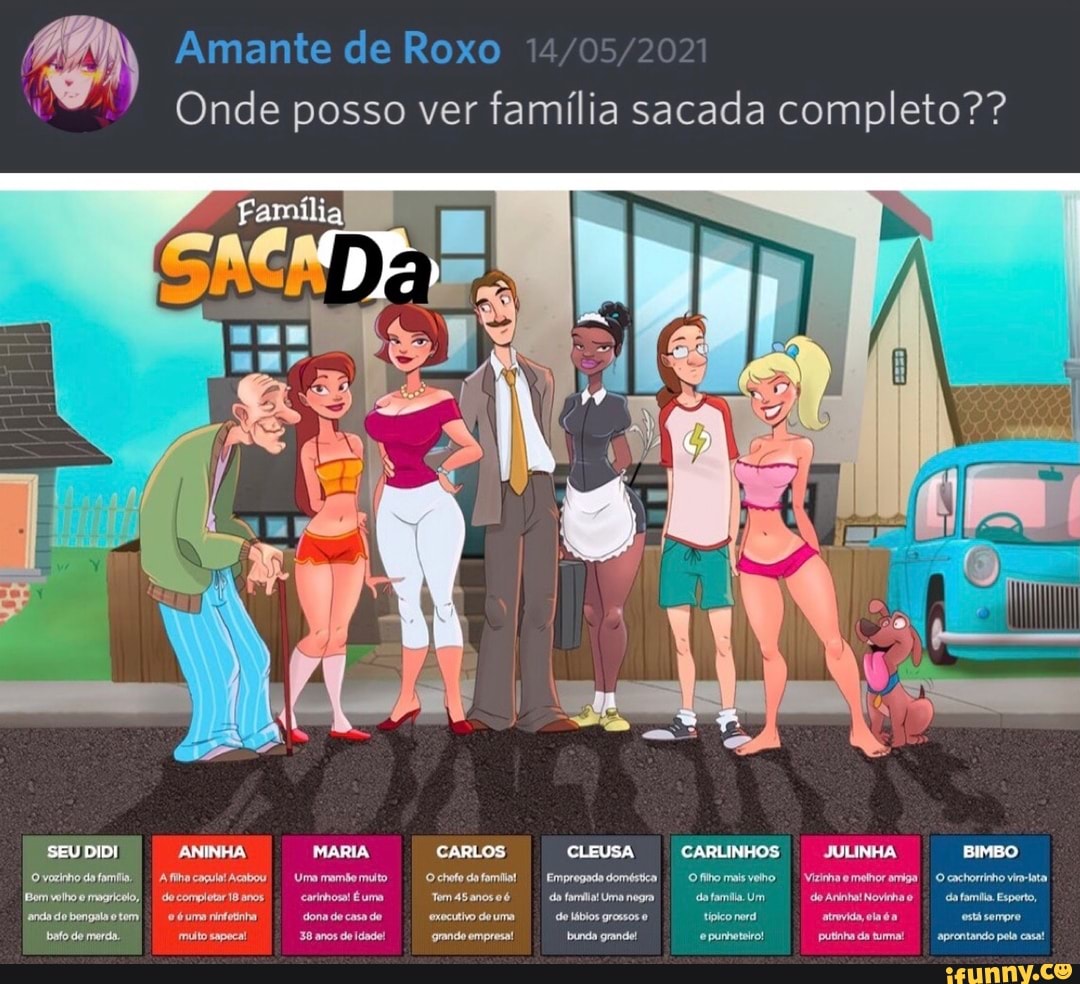 Amante de Roxo Onde posso ver família sacada completo?? 