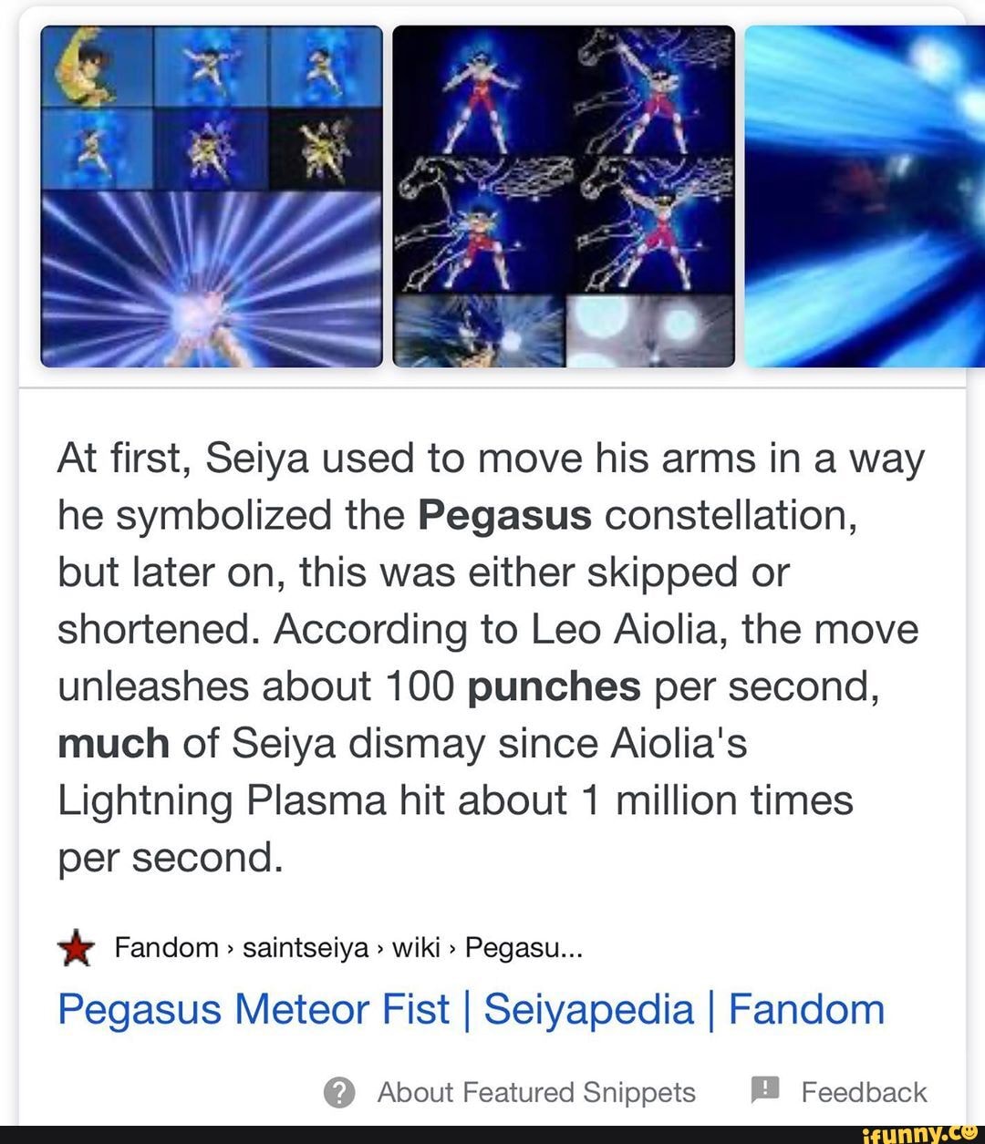 Pegasus Seiya, Seiyapedia