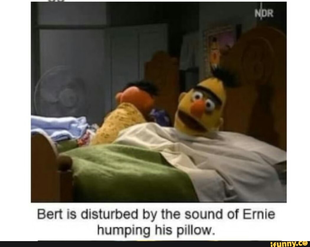 bert and ernie in bed