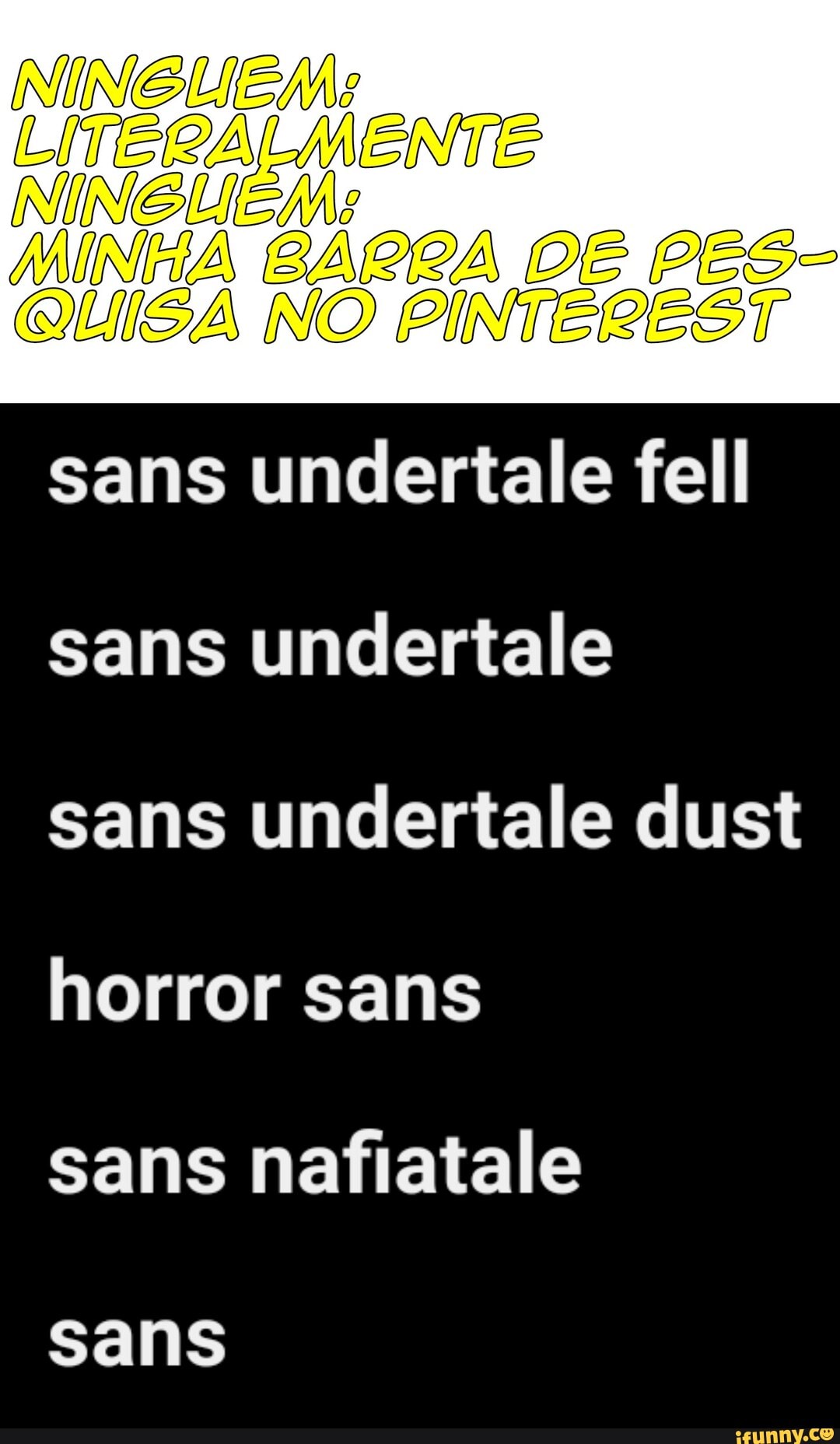 Image: Dust Sans, Undertale, Pinterest