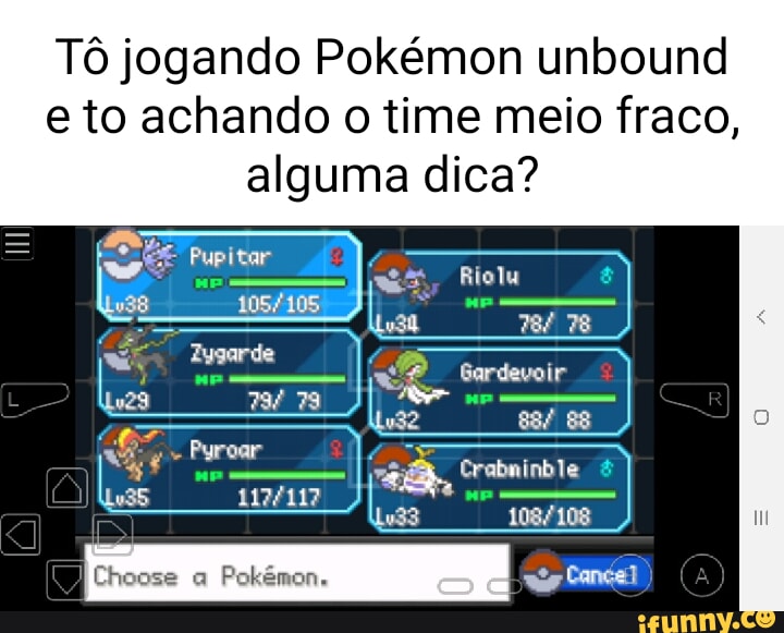 O POKÉMON UNBOUND FOI TRADUZIDO PARA PT-BR 