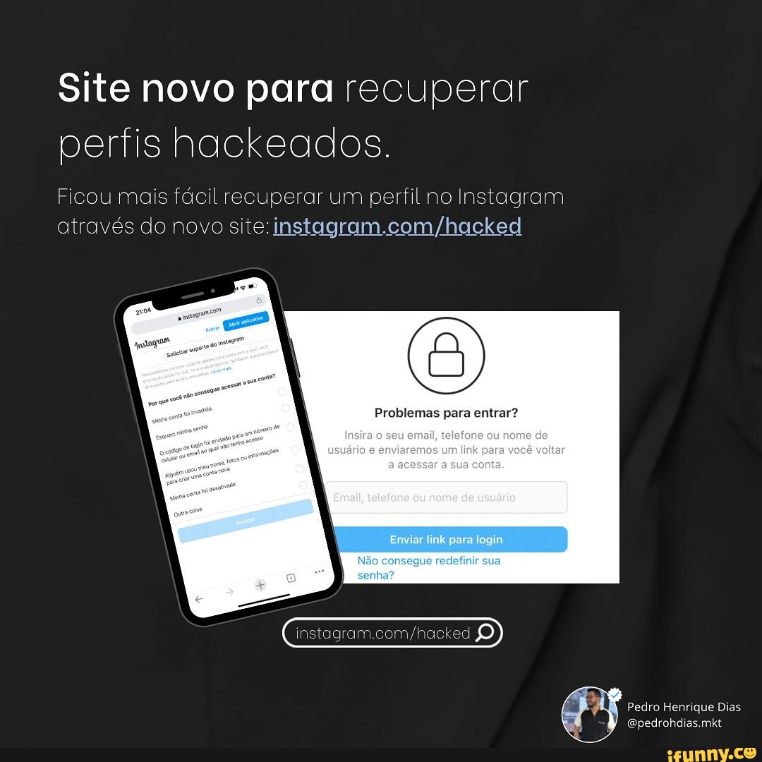 Gente, minha conta foi hackeada, por favor, denunciem, n sou eu que estou  fazendo essas postagens - iFunny Brazil