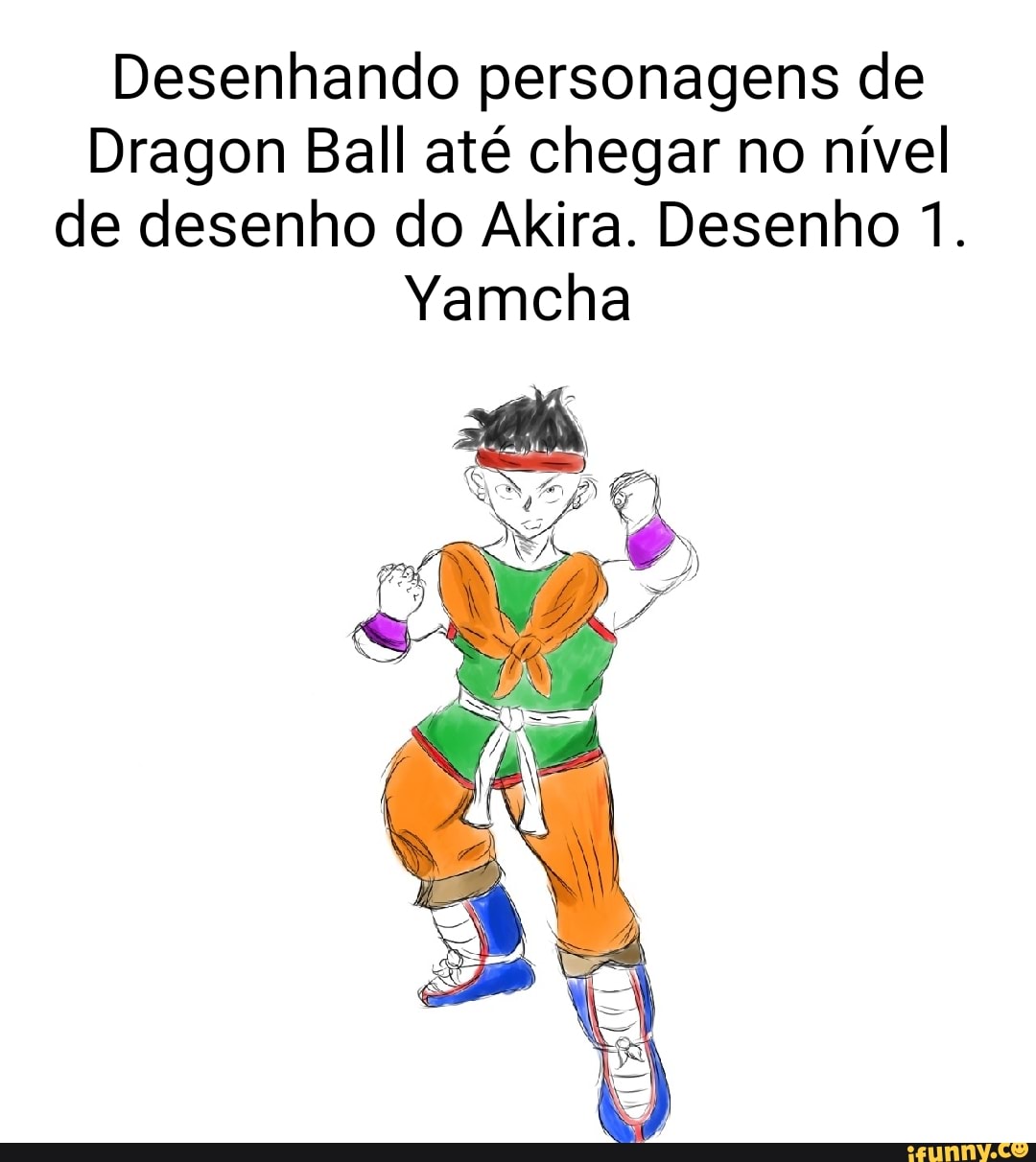 Desenhando personagens de Dragon Ball até chegar no nível do Akira