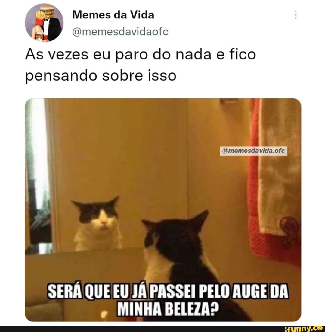 Memes da Vida ((Qmemesdavidaofe As vezes fico pensando em como