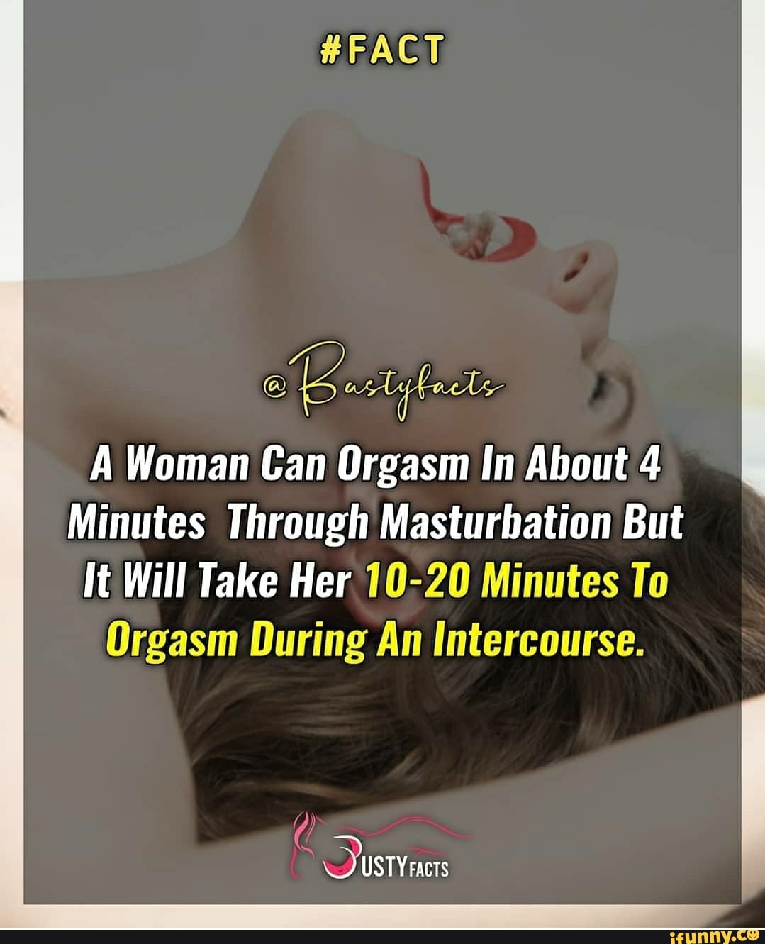 E ACT A Woman Can Orgasm In About 4 Minutes Through Masturbation