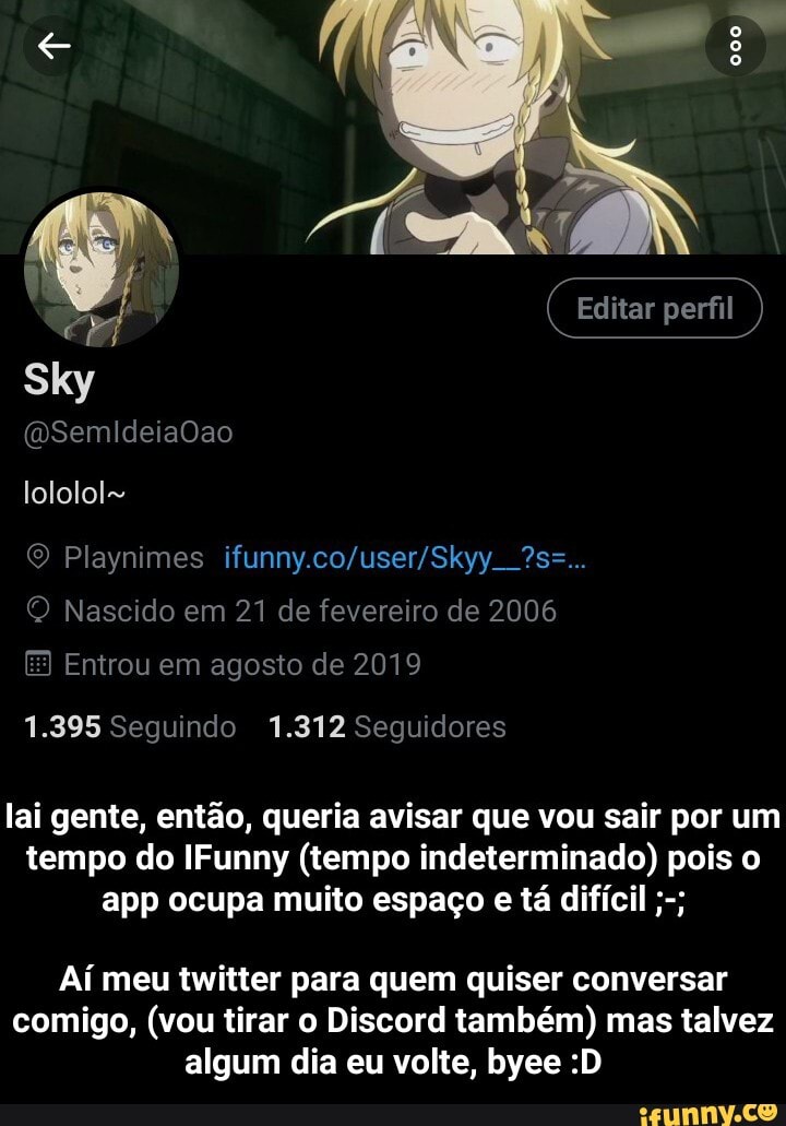 Pra quem quiser a foto do meu perfil completa, tá aí.