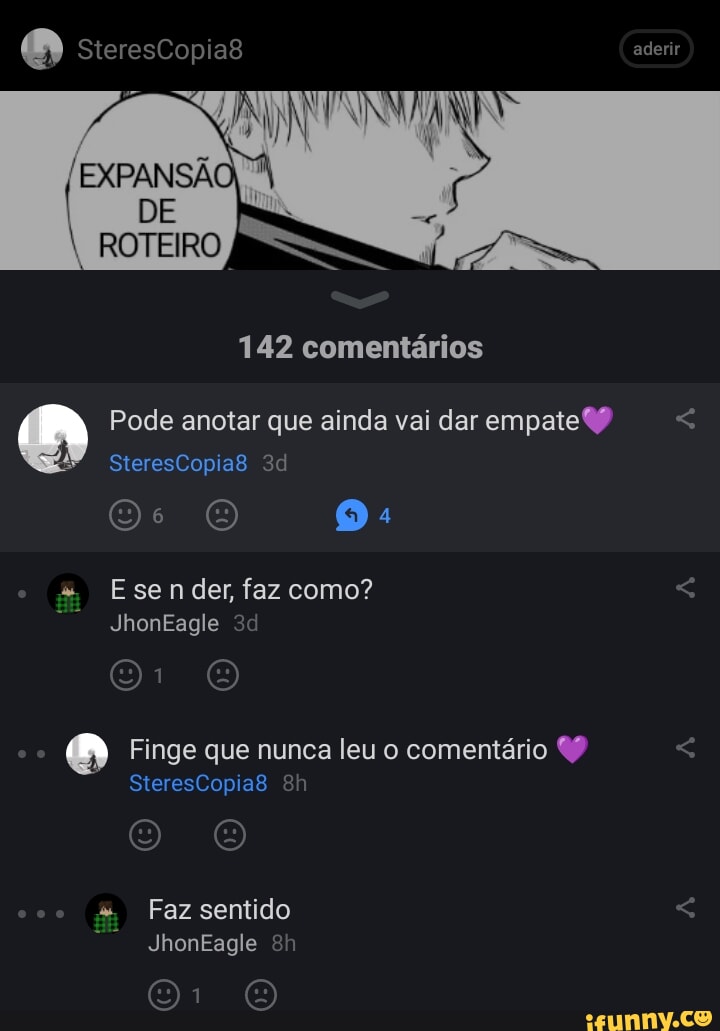 Empate memes. Best Collection of funny Empate pictures on iFunny Brazil