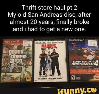 I found gta sa at a goodwill and it still has the poster. : r/ps2