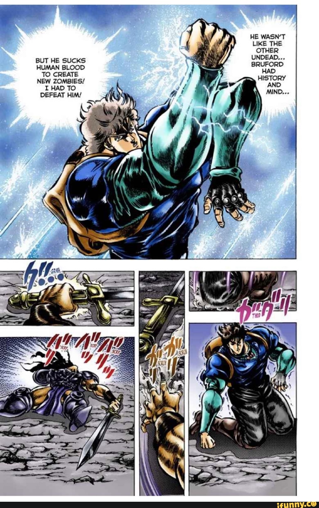 É só eu ou o Star Platinum do mangá parece ser uma fusão do Bruford com o  Speedwagon?