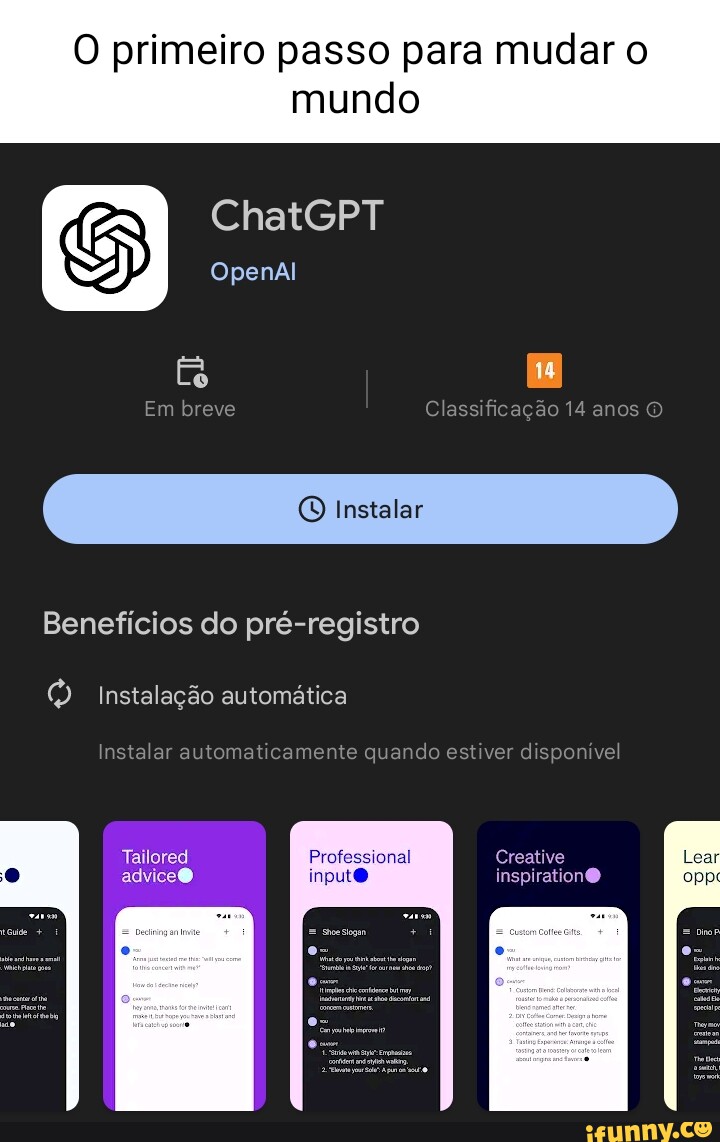 ChatGPT no Android: como fazer pré-registro para o lançamento do app