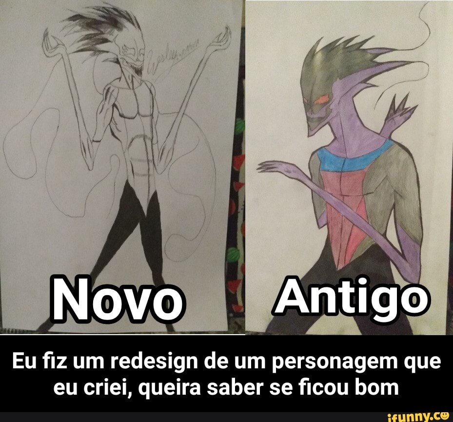 Redesign do meu personagem (já deve ser o redesign eu não aguento