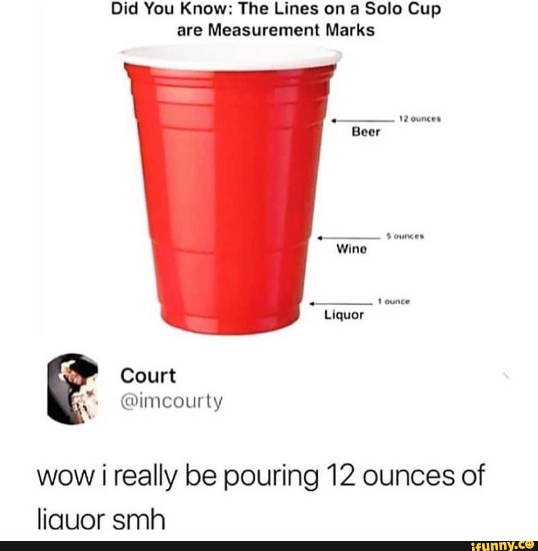 Here's What the Lines on a Solo Cup Are Actually For