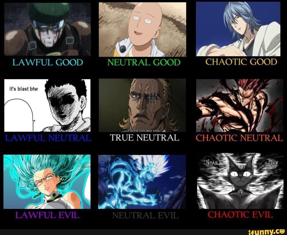 The D&D Alignments of One-Punch Man Characters