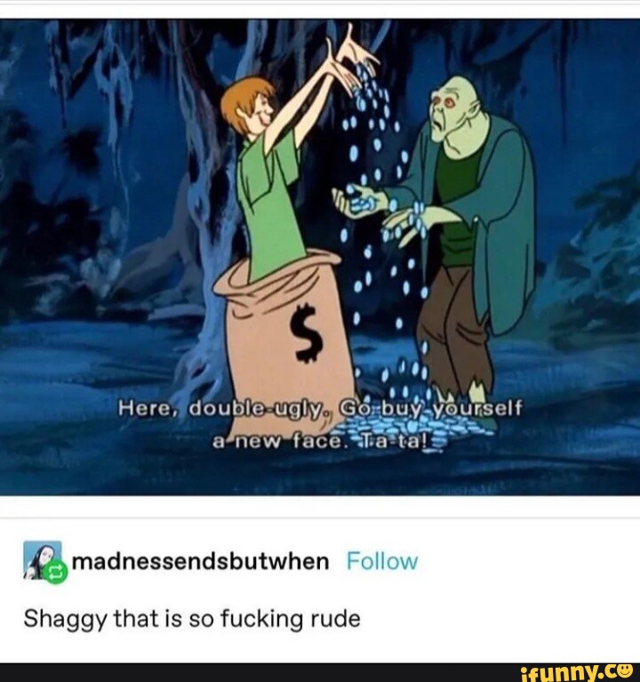 Shaggy with Man face, Roblox Man Face