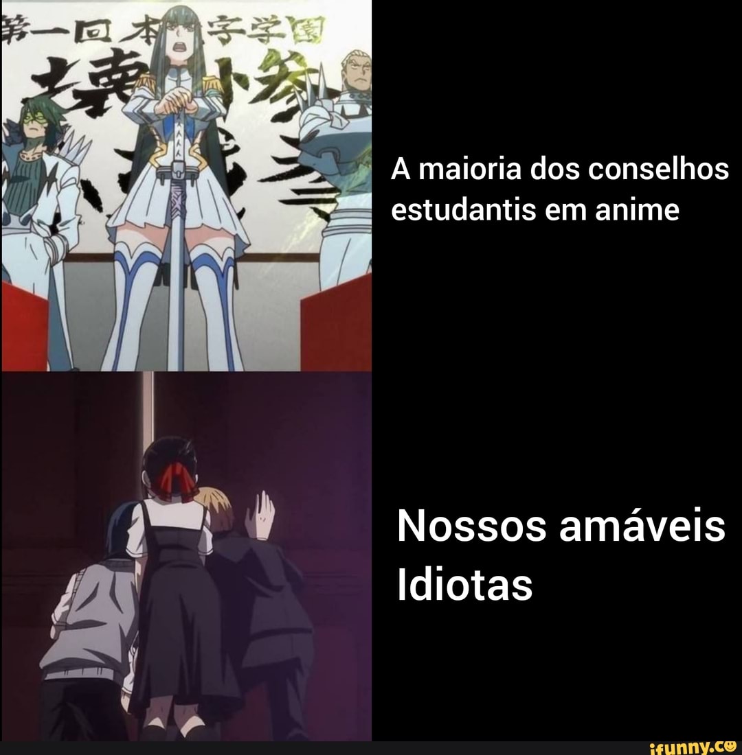 Comentários babacas feitos por alguém usando foto de anime/meme.