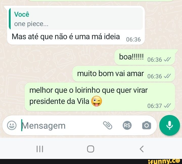 Até em one piece - você ESTÂNE- GANDO MINHA LIBERDADE DE - iFunny Brazil