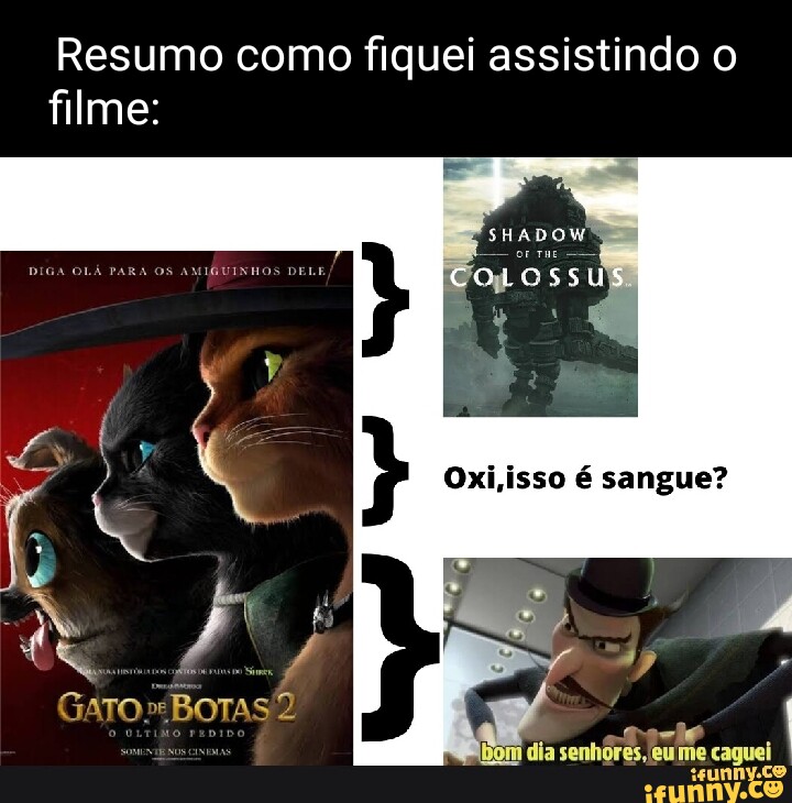 Eu assisti O Gato de Botas 2: O Último Pedido, e essa é a minha