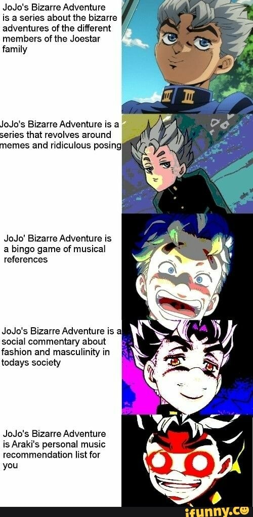 ʚృ➷ Memes;; JJBA  Jojo's bizarre adventure characters, Jojo anime, Jojo  bizarre