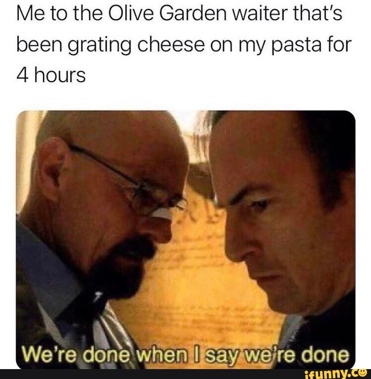 Im so sad #olivegarden #cheesegrater