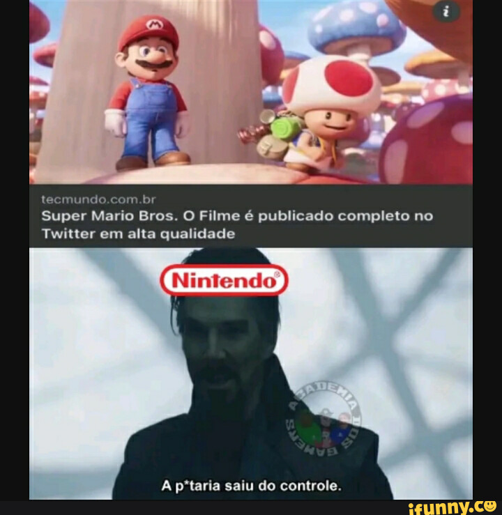 Super Mario Bros: O Filme completo é publicado no  e no Twitter 