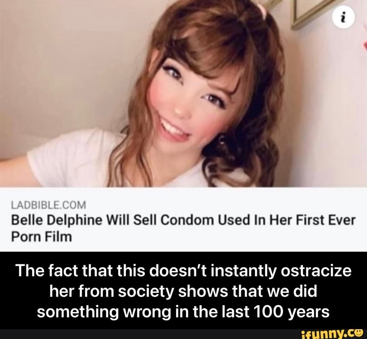 Belle Delphine is selling the condom used in her first adult movie