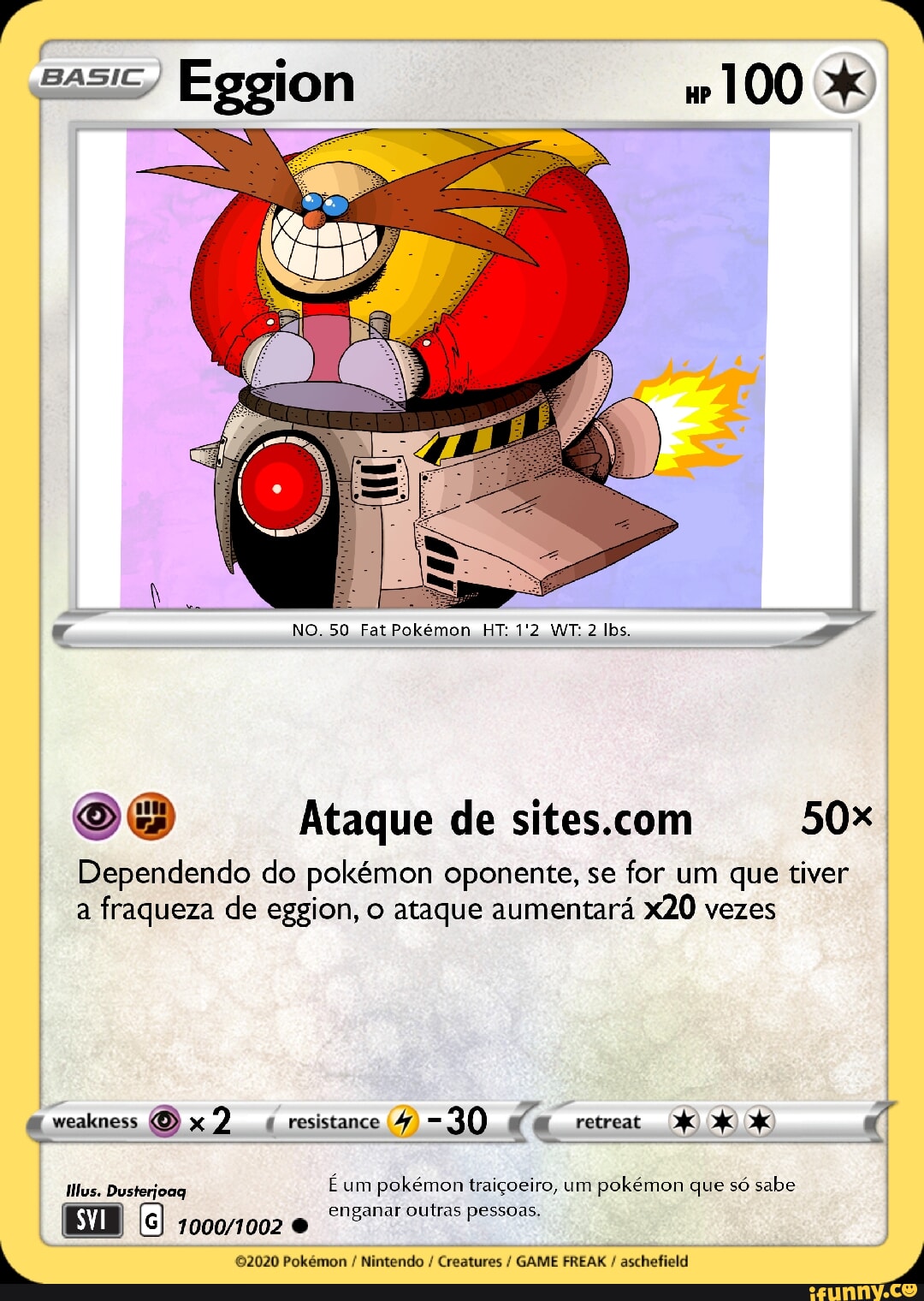 Eggion 100 RO. 50 Fat Pokémon HT: 1'2 WT: Ibs. Ataque de Dependendo do  pokémen
