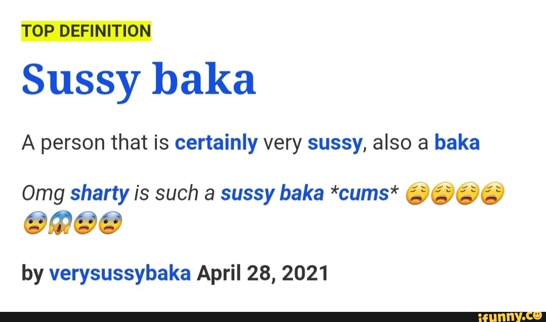 Urban Dictionary - Sussy Baka 