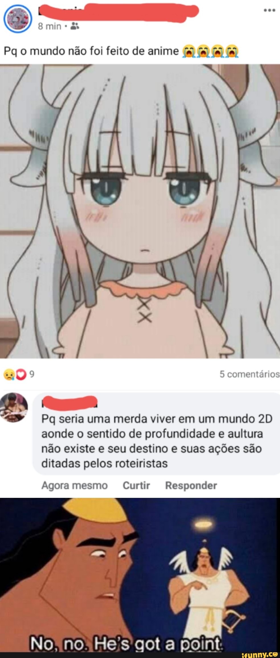 Minha opinião mercda sobre animes