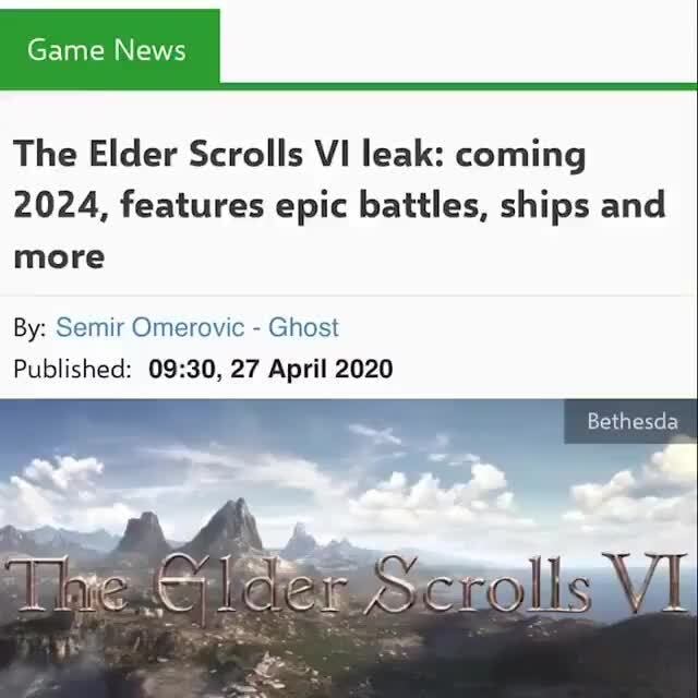 All Elder Scrolls 6 Rumors And Spoilers Leaked So Far