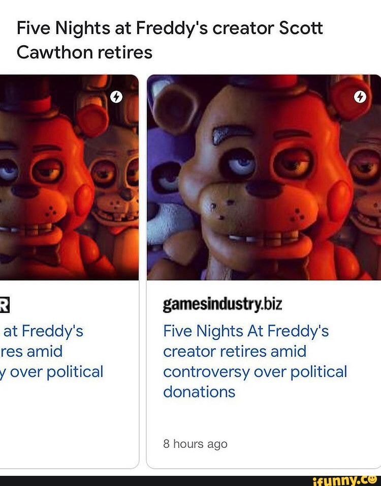 Five Nights At Freddy's Creator Scott Cawthon Retires Amid Controversy