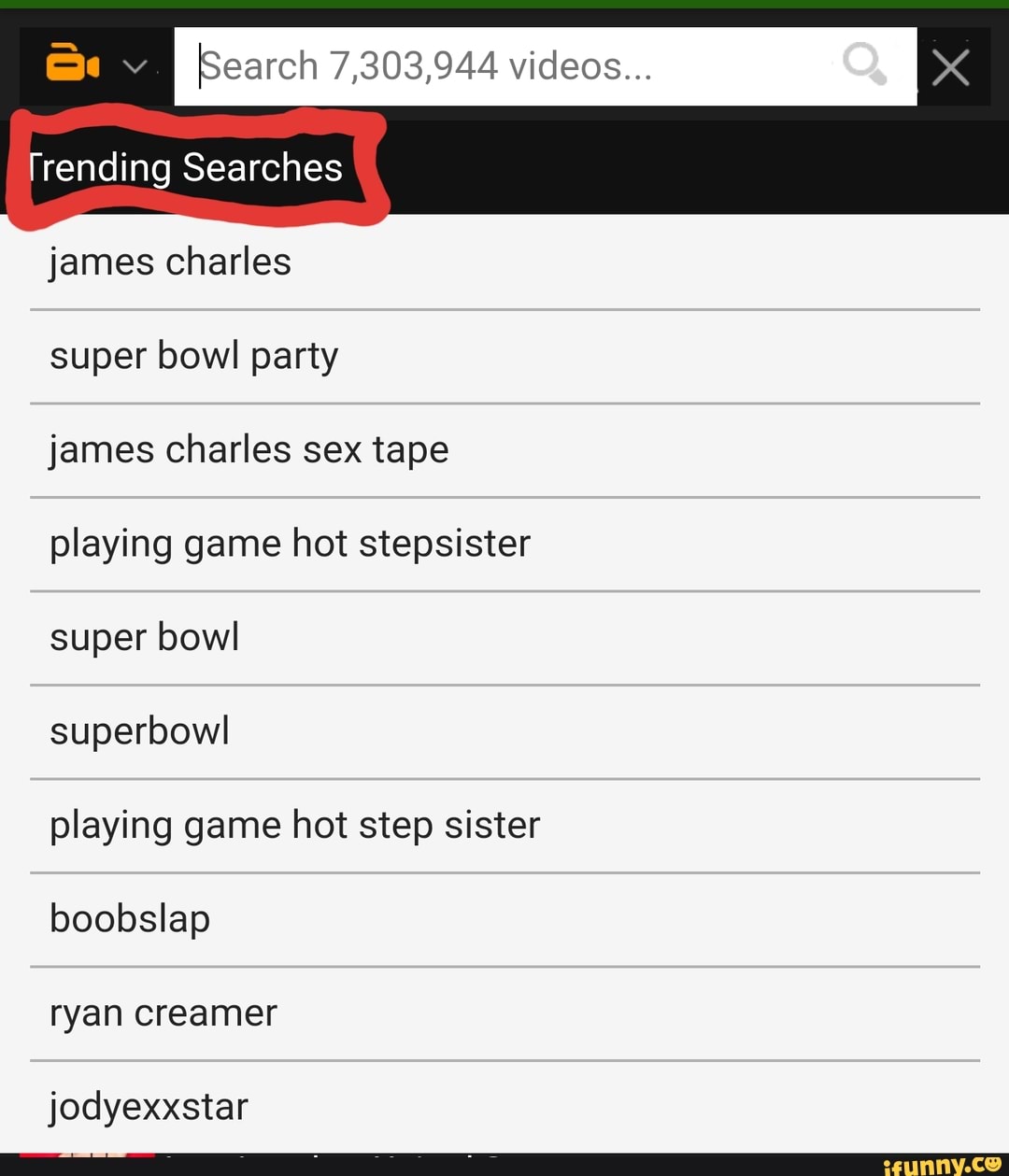 James charles super bowl party james charles sex tape playing game hot  stepsister super bowl playing game hot step sister jodyexxstar - iFunny  Brazil