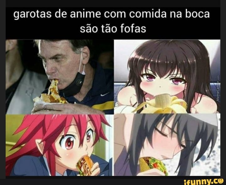 Garotas de anime com comida na boca são tão fofas - iFunny Brazil