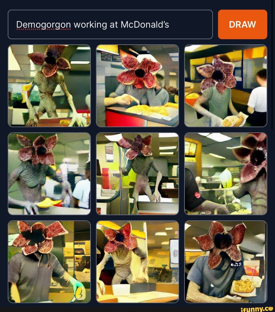 Al model generating images from any prompt! Run EDP445 eats a cupcake -  iFunny Brazil