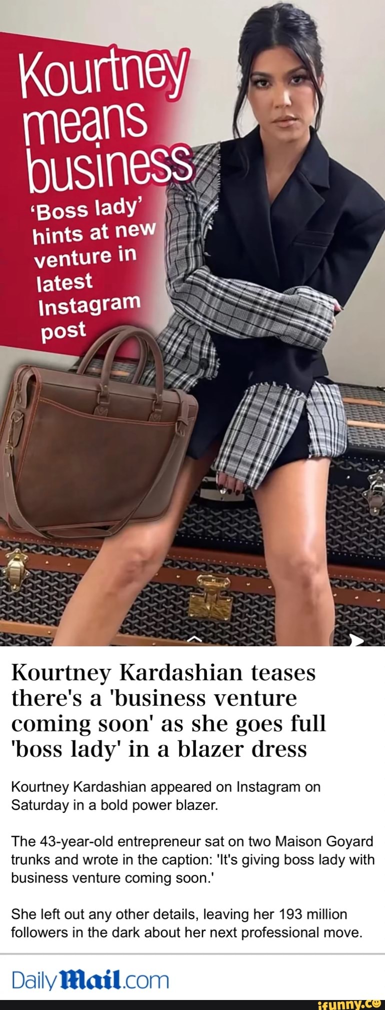 Kourtney kardashian outlet goyard