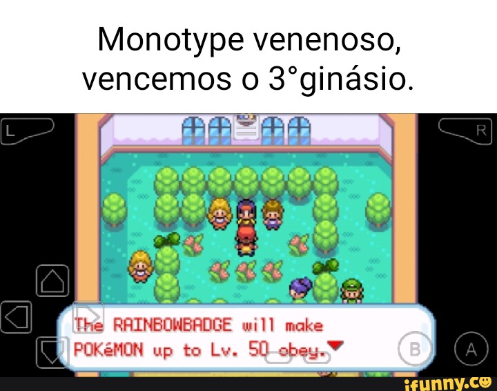 Pokémon FIRE RED mas SÓ posso usar tipo VENENOSO! 