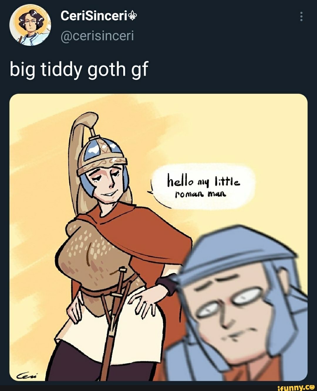 cerisinceri big tiddy goth of helle my roman man - iFunny Brazil