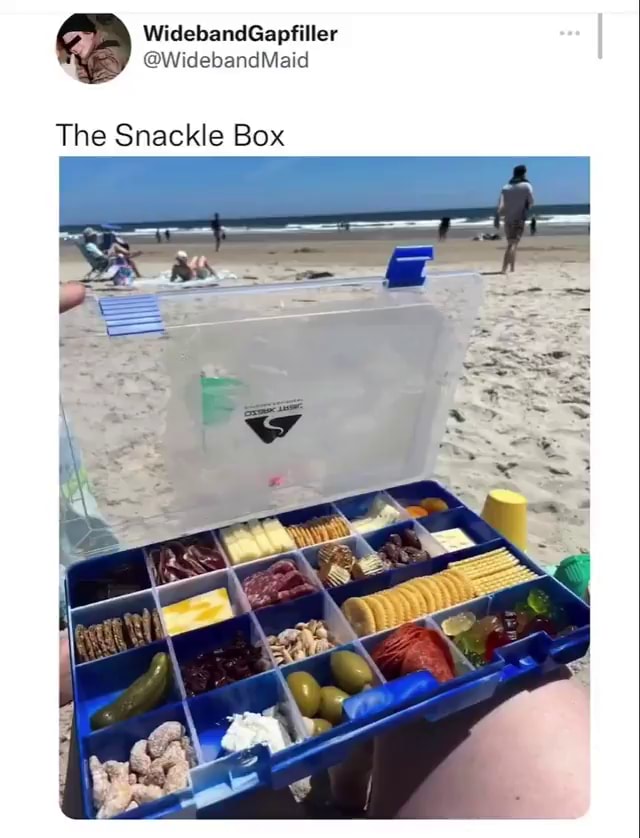 When you're going on the boat and want a. little charcuterie board snack,  introducing the Snackle Box - iFunny