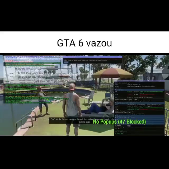 Gameplay vazada do gta 6: The game is running low on video memory