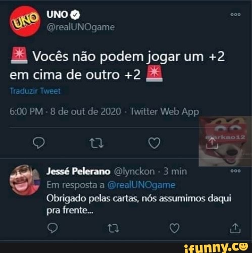 Você não sabe jogar uno : r/BrasilSimulator