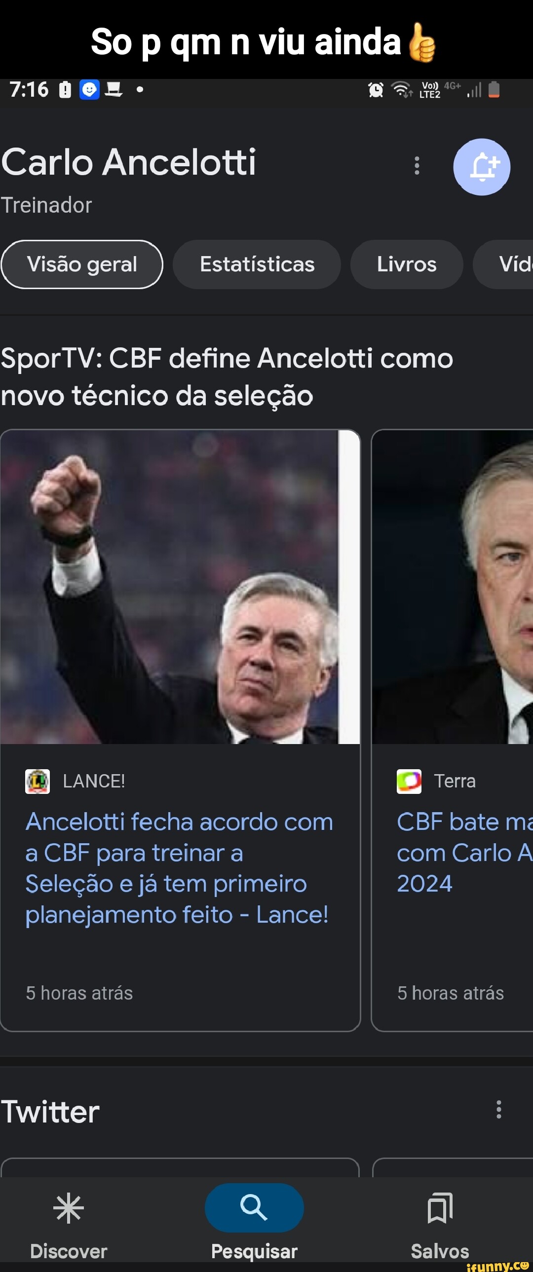 So P Qm N Viu Ainda & Vo) LTEZ 71600E Carlo Ancelotti : Treinador Visão ...