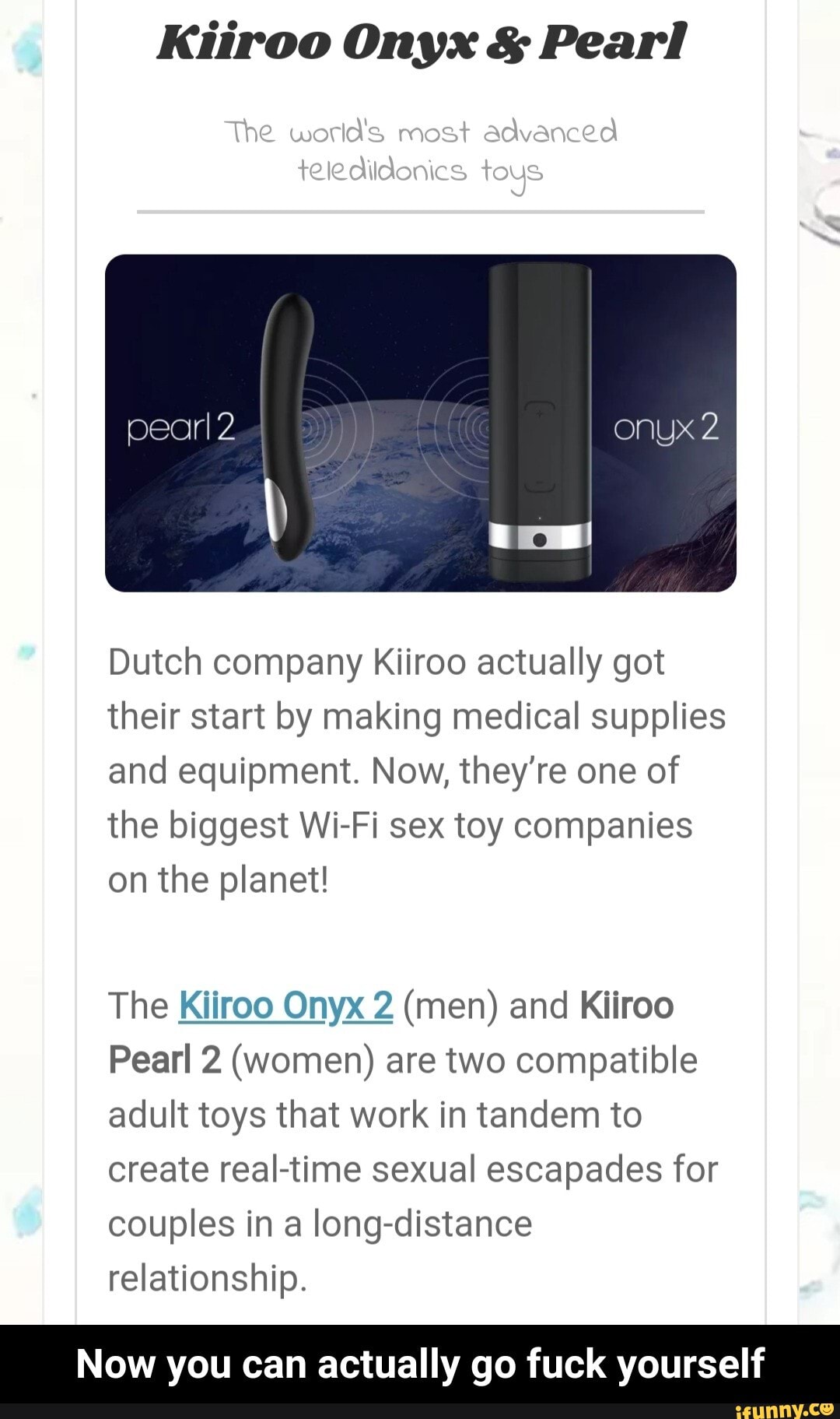 Kiiroo Onyx Pearl The world s most advanced teleditdonics pearl