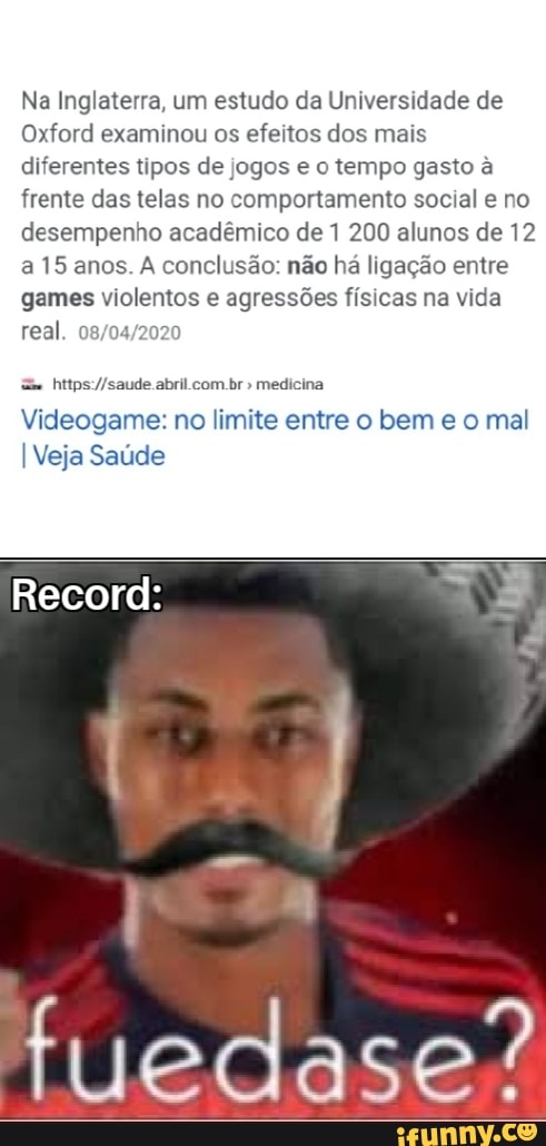 Videogame: no limite entre o bem e o mal